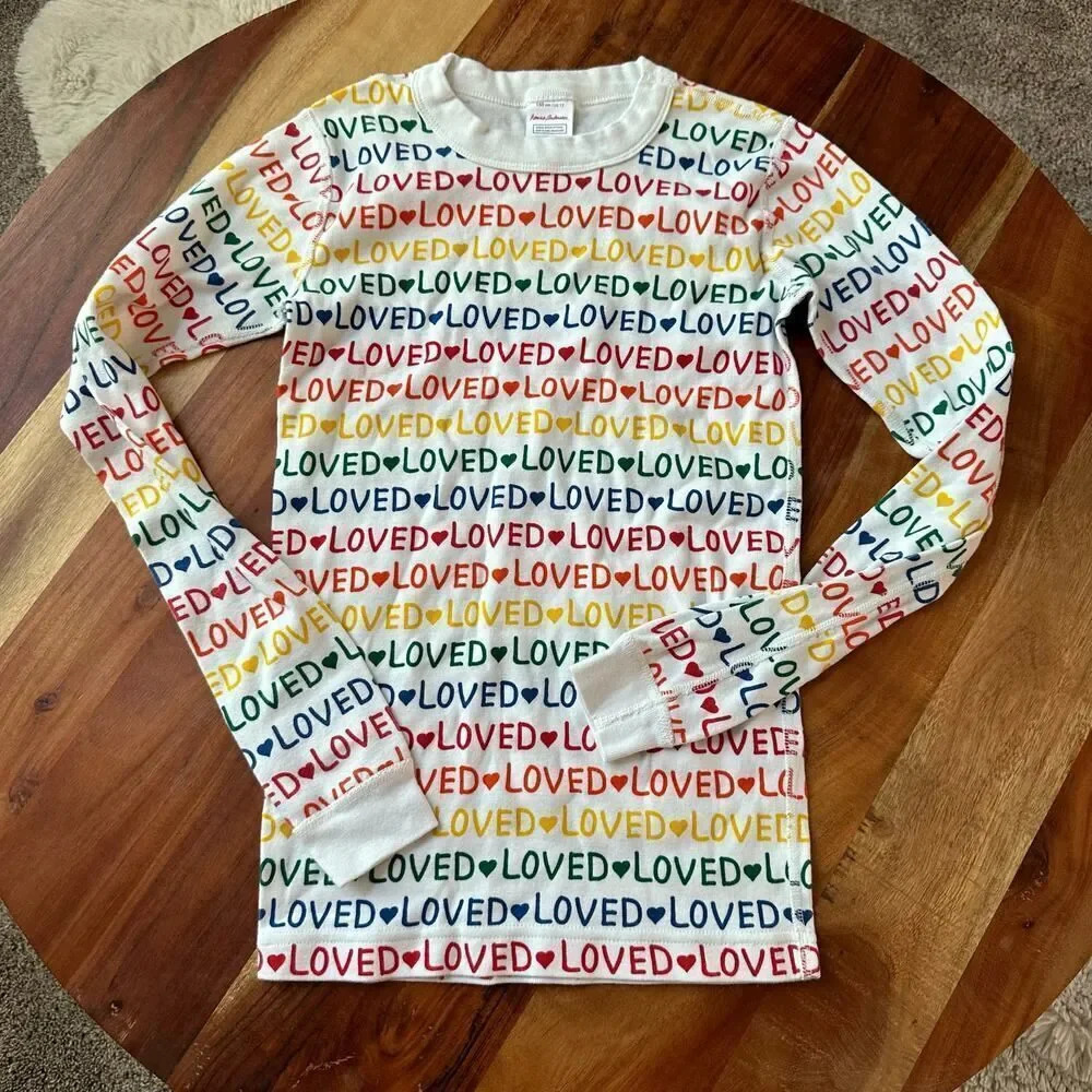 HANNA ANDERSSON Kids Size 12 150cm Unisex‎ Long Sleeve Pajama Top